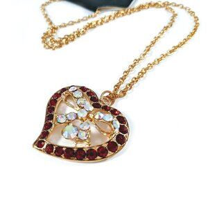 It Girl Gold Tone Heart Necklace